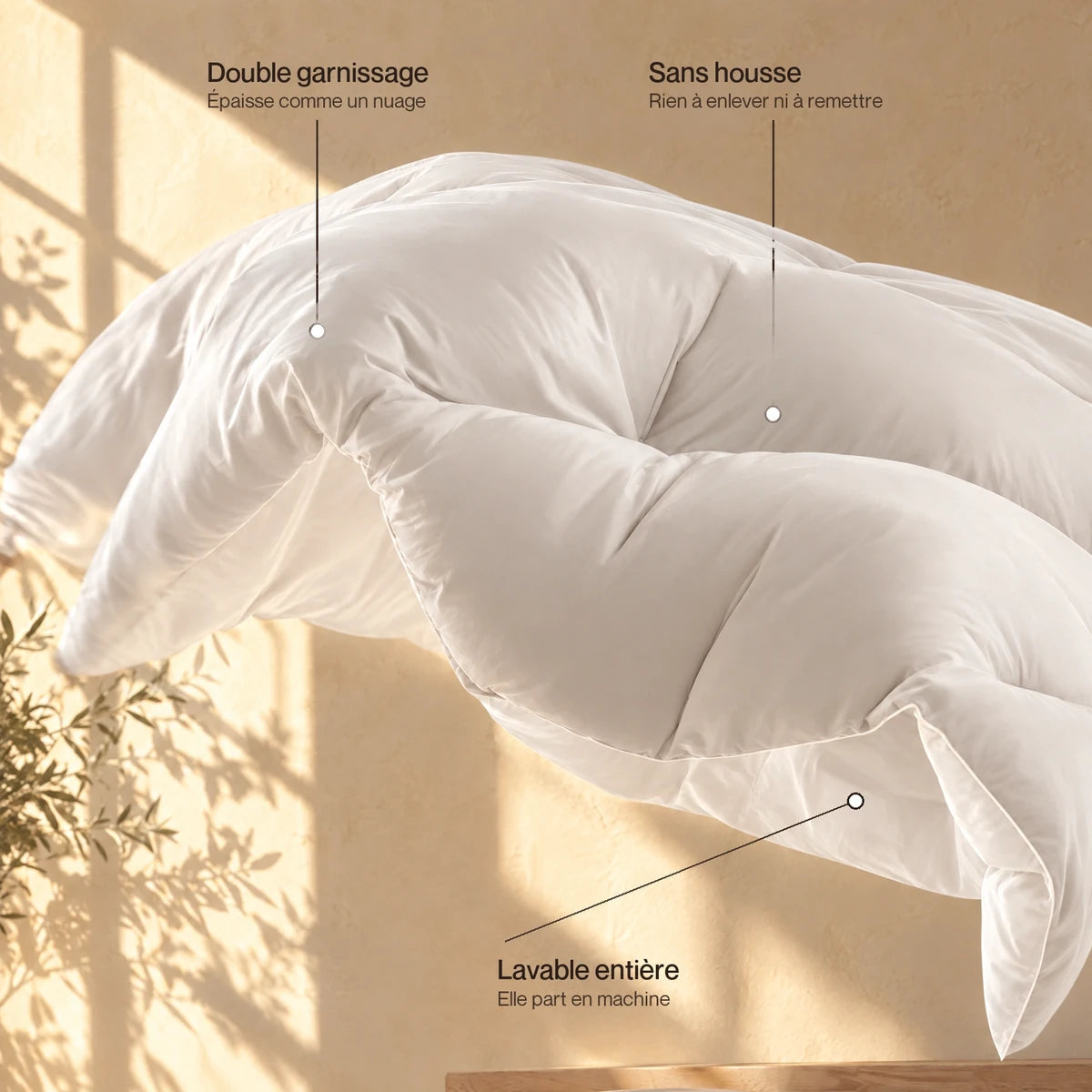 Couette Whoosh Blanc, photo 4