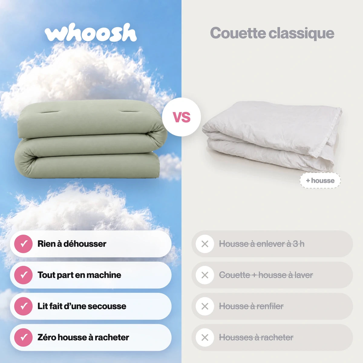 Couette Whoosh Pistache, photo 5
